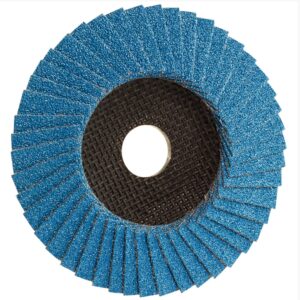 Erittäin tehokas 125mm hybridi ZA lamellilaikka 40/60 karkeudella. Hionta teho 40 jälki 60.