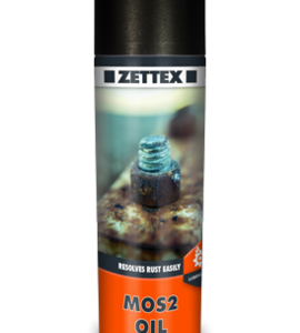 Zettex Mos2 erinomainen voitelu- ja ruosteenirrotusaine. MoS2-yhdisteen ansiosta irrottaa ruosteen entistä tehokkaammin.