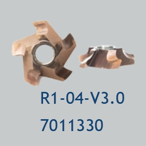 Mini Mite terä R1-04-V3.0. Pyöristysterä. Koska materiaalia poistetaan niin vähän
