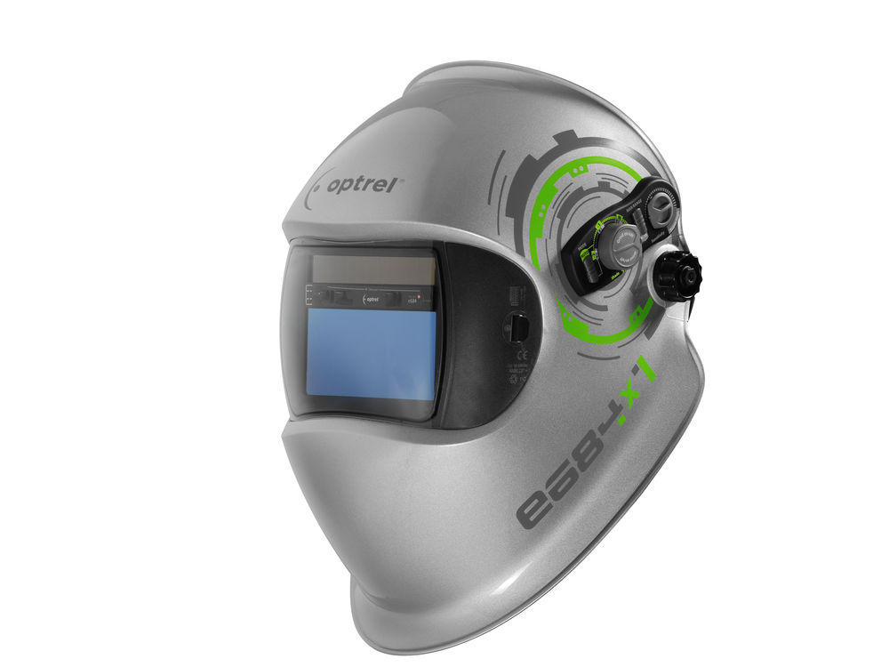 Optrel e684 hitsausmaskin ultra HD linssitekniikalla tarkkuutta hitsaukseen. Kirkkaampi ja selkeämpi näkymä. Säädettävän tummuuden ja hionta-asetuksen myötä tämä maski on suunnattu paljon hitsaaville.