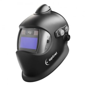 Optrel e684 PAPR (ilmastointi liitännöillä) hitsausmaskin ultra HD linssitekniikalla tarkkuutta hitsaukseen. Kirkkaampi ja selkeämpi näkymä. Säädettävän tummuuden ja hionta-asetuksen myötä tämä maski on suunnattu paljon hitsaaville.